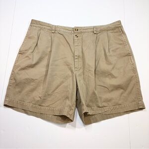 Christian Dior Monsieur Men’s Pleated Shorts Khaki 100% Cotton 40 X 6”
